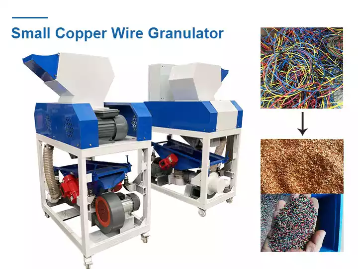 Small copper wire granulator