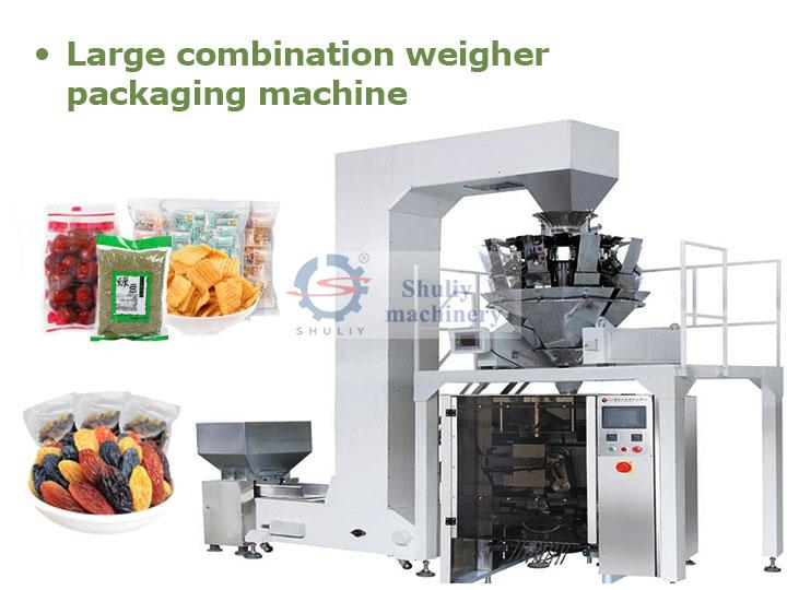 Large combination weigher packaging machine